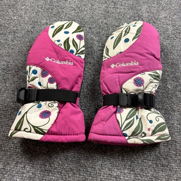 COLUMBIA Girls Pink Core II Mitten Winter Snow Mitten size: Youth Large - Picture 1 of 7